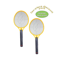 2PC Electric Fly Swatter Bug Zapper Battery Operated Flies Killer Indoor & Outdoor Pest Control Mosquito Zapper and Insect Catcher Racket